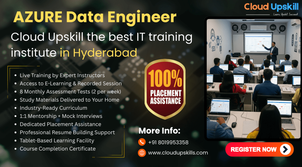 our cloud upskill brand with more information on azure data engineer course for user